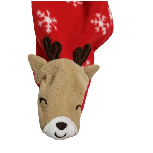 Carter's baby girl footed Christmas onesie - Picture 2 of 9